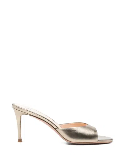 Roberto Festa Calf Leather Heeled Pumps In Animal Print