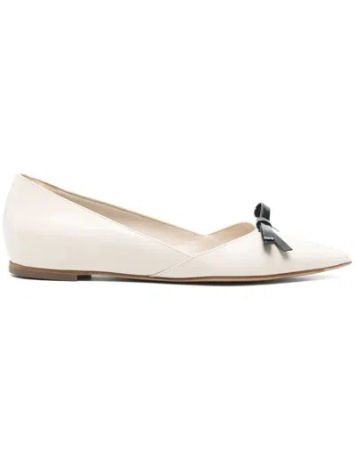 Roberto Festa Caterina Leather Pumps In Neutri