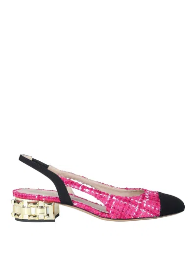 Roberto Festa Aurelia 30mm Tweed Pumps In Multicolour