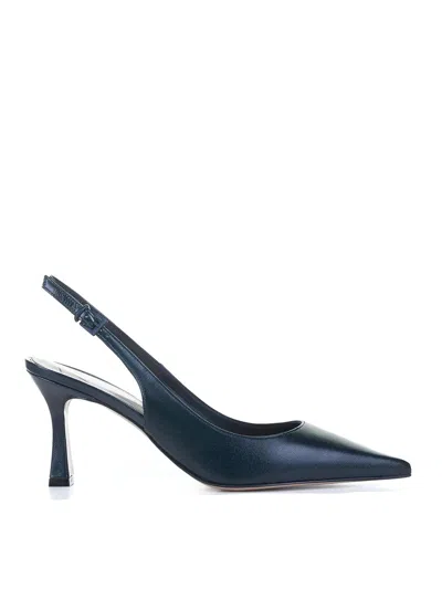 Roberto Festa Woman Pumps Midnight Blue Size 10 Soft Leather