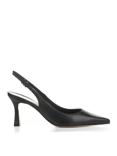 Roberto Festa Woman Pumps Midnight Blue Size 9 Textile Fibers In Black
