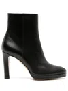 Roberto Festa Charlotte Leather Ankle Boots In Black