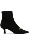 Roberto Festa Cindys Suede Boots In Black