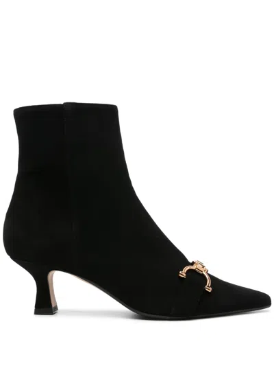 Roberto Festa Cindys Suede Boots In Black