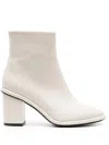 Roberto Festa Commy 70mm Leather Ankle Boots In Neutrals