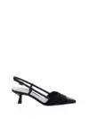 Roberto Festa Décolleté Slingback Girasole In Black Nappa In Black