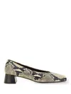 Roberto Festa Vina Python-print Block-heel Pumps In Animal Print