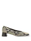 Roberto Festa Vina Python-print Block-heel Pumps In Multi