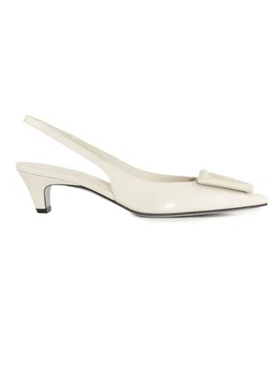 Roberto Festa Dorien Bone White Leather Slingback