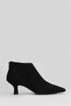 Roberto Festa Esta High Heels Ankle Boots In Black Suede In Black