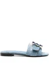 Roberto Festa Fade Denim Slides In Blue