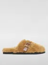 Roberto Festa Marcus Shearling Slippers In Braun
