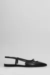 Roberto Festa Floras Ballet Flats In Black Leather In Black