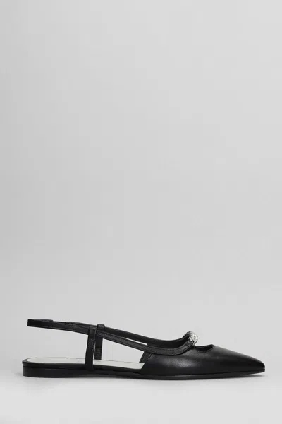 Roberto Festa Floras Ballet Flats In Black Leather