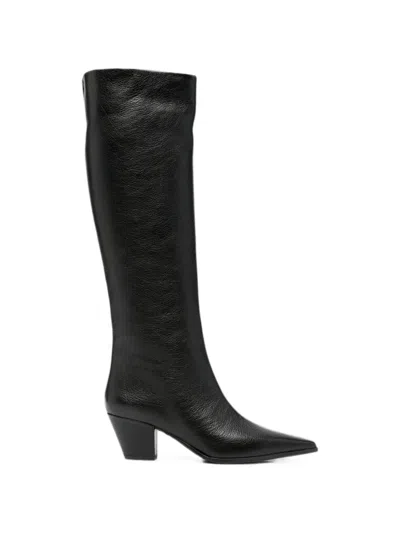 Roberto Festa Fredine Point-toe Knee-high Boots In Black