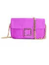 ROBERTO FESTA FUCHSIA SATIN LUNETTE SHOULDER BAG