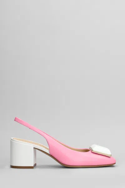 Roberto Festa Gaby Pumps In Rose-pink Leather