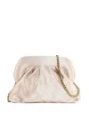Roberto Festa Gathered-effect Chain-strap Clutch Bag In Neutral