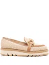 Roberto Festa Ginevra Woven Loafers In Brown
