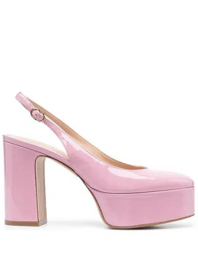 Roberto Festa Havana High-shine Sandals In Rosa