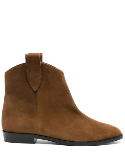 Roberto Festa Hellas Suede Boots In Brown
