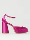 Roberto Festa 115mm Open-toe Leather Pumps In Fuchsia