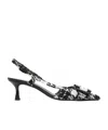 Roberto Festa 50mm Atena Slingback Pumps In Black
