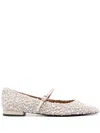 Roberto Festa Icaro Ballet Flat In Neutrals