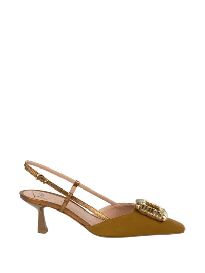 Roberto Festa Ingrid Slingback Heeled Pumps In Green