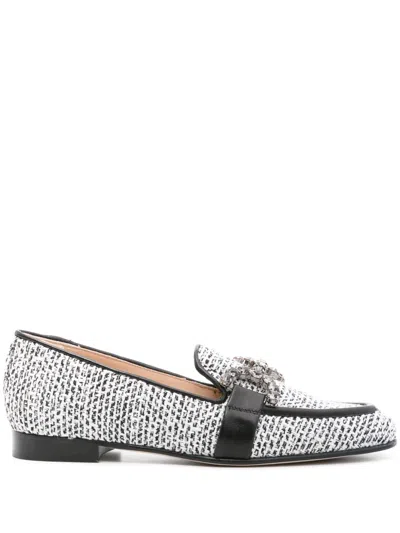 Roberto Festa Joys Tweed Loafers In Black