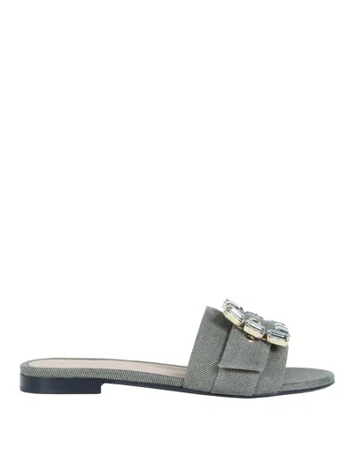 Roberto Festa Kaki Sandals In Light Brown