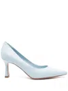 Roberto Festa Kate 70mm Leather Pumps In Blue