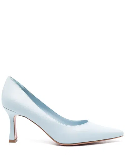 Roberto Festa Kate 70mm Leather Pumps In Blue