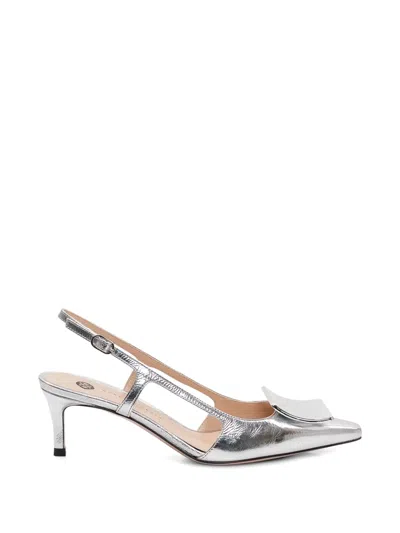 Roberto Festa Kimera Buckle Pumps In Gray