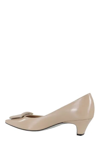 Roberto Festa Leather Pumps In Beige
