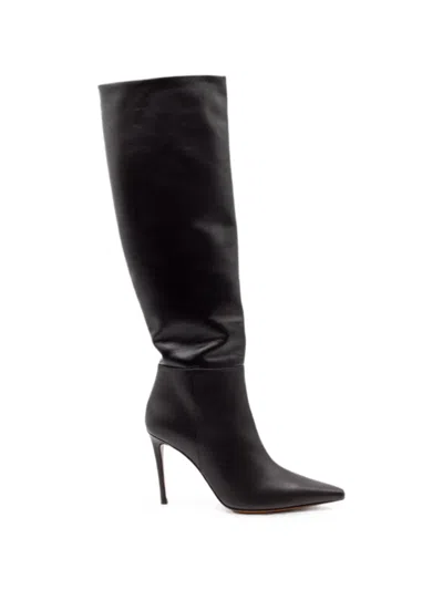 Roberto Festa Klaria Leather Knee-high Boots In Black