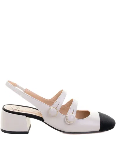 Roberto Festa Lagoa Double-strap Pumps In White