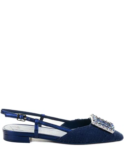 Roberto Festa Lavanda Crystal-embellished Pumps In Multi