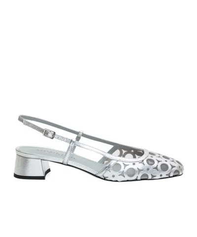 Roberto Festa Dilly Slingback Sandals In Silver