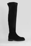 Roberto Festa Luz Low Heels Boots In Black Suede In Multi