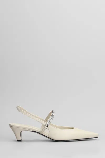 Roberto Festa Mallory Pumps In Beige Leather