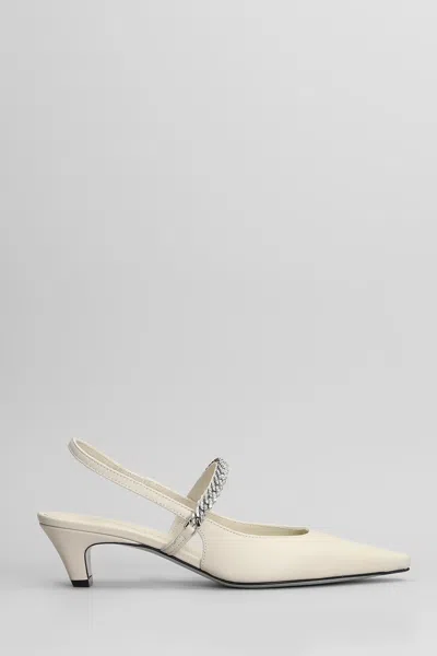 Roberto Festa Mallory Pumps In Beige Leather