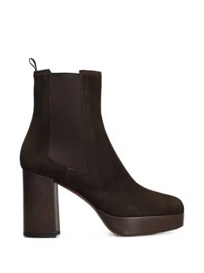 Roberto Festa Melindra Platform Ankle Boots In Brown