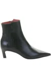 Roberto Festa Nappa Leather Pointed-toe Boots In Black