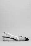 Roberto Festa Ninfa Pumps In Silver Leather And Fabric