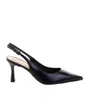 Roberto Festa Pointed High Heel Sandals In Black