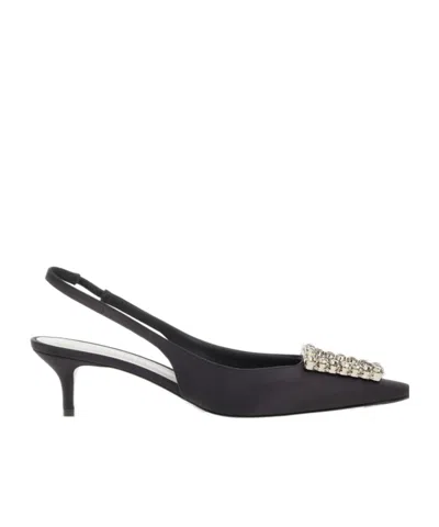 Roberto Festa Slingback "futura" In Black
