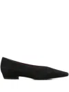 Roberto Festa Pointed-toe Ballet Flats In Black