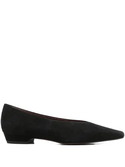 Roberto Festa Pointed-toe Ballet Flats In Black