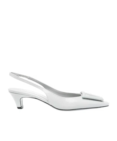 Roberto Festa Dorien Bone White Leather Slingback